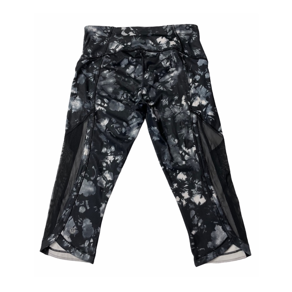 Lululemon Sun Runner Crop Legging Dusk Dye Black - Picture 3 of 7